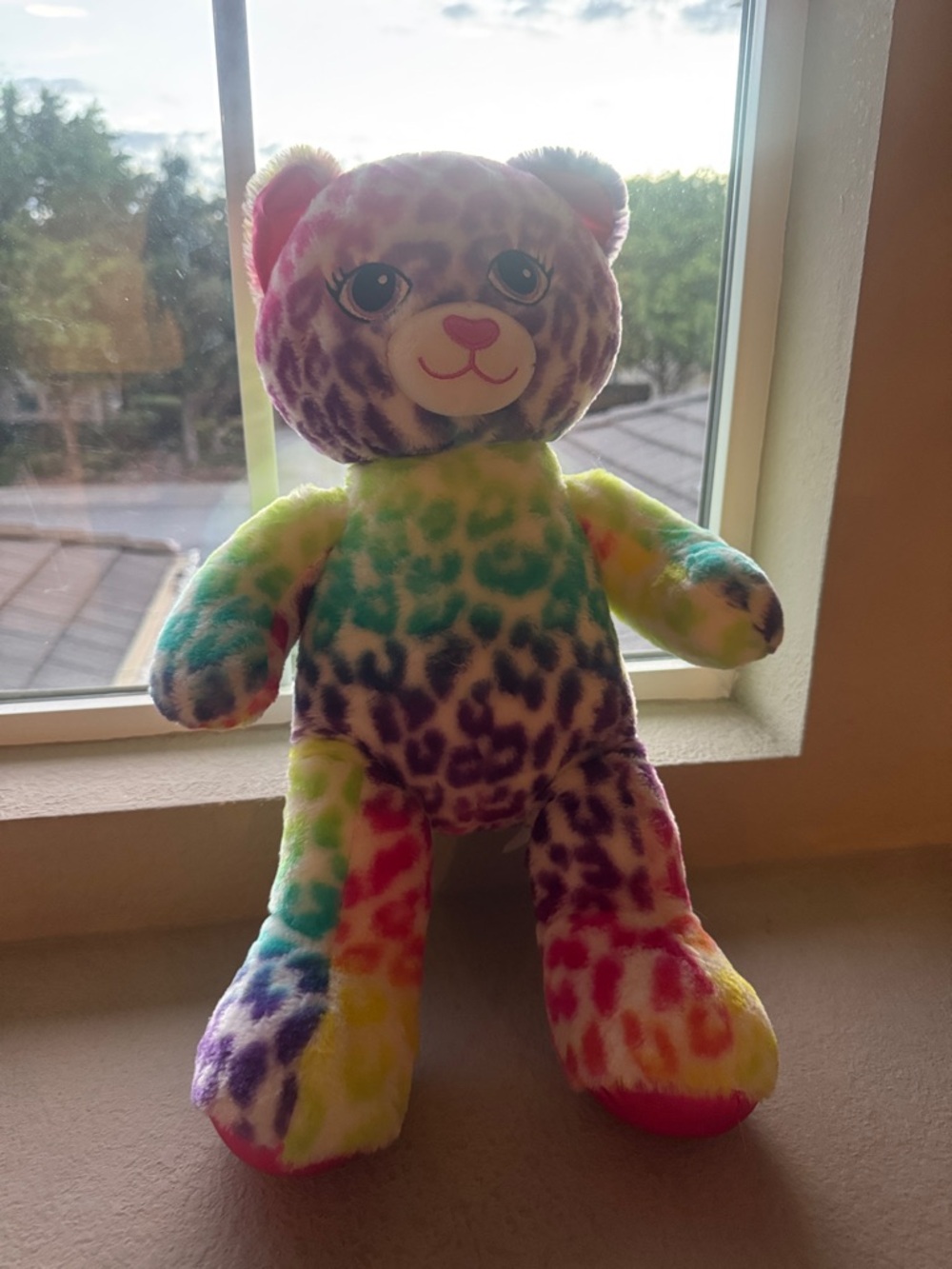 build a bear Rainbow Leopard Stuffed Bear - Multicolor